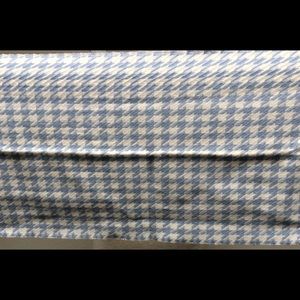 Light Blue/White Hounds Tooth Scarf